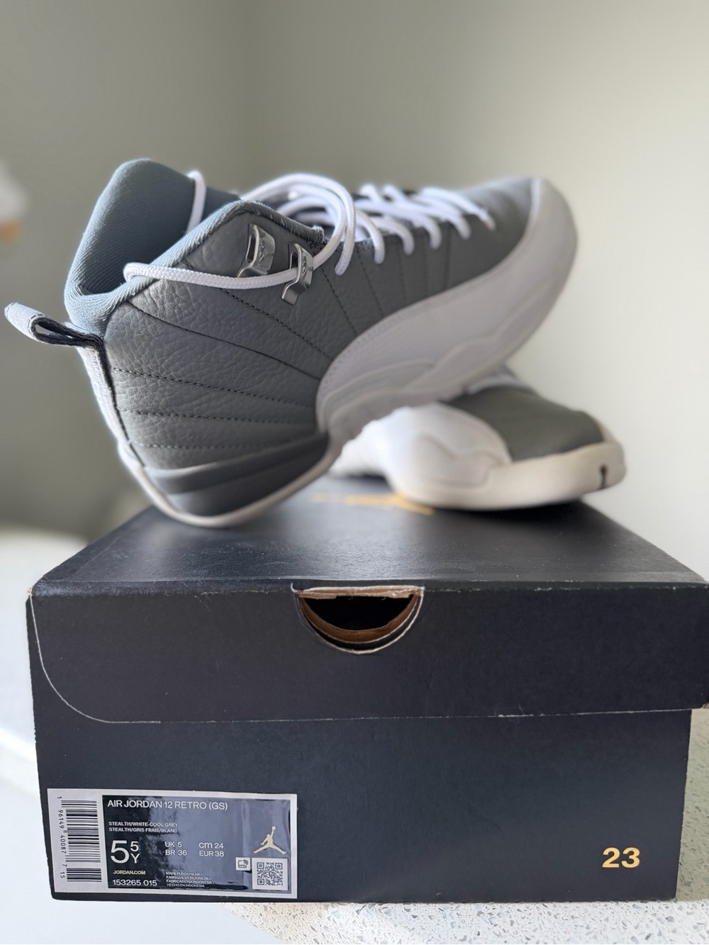 Air Jordan 12 Retro Sneakers - Grey/White